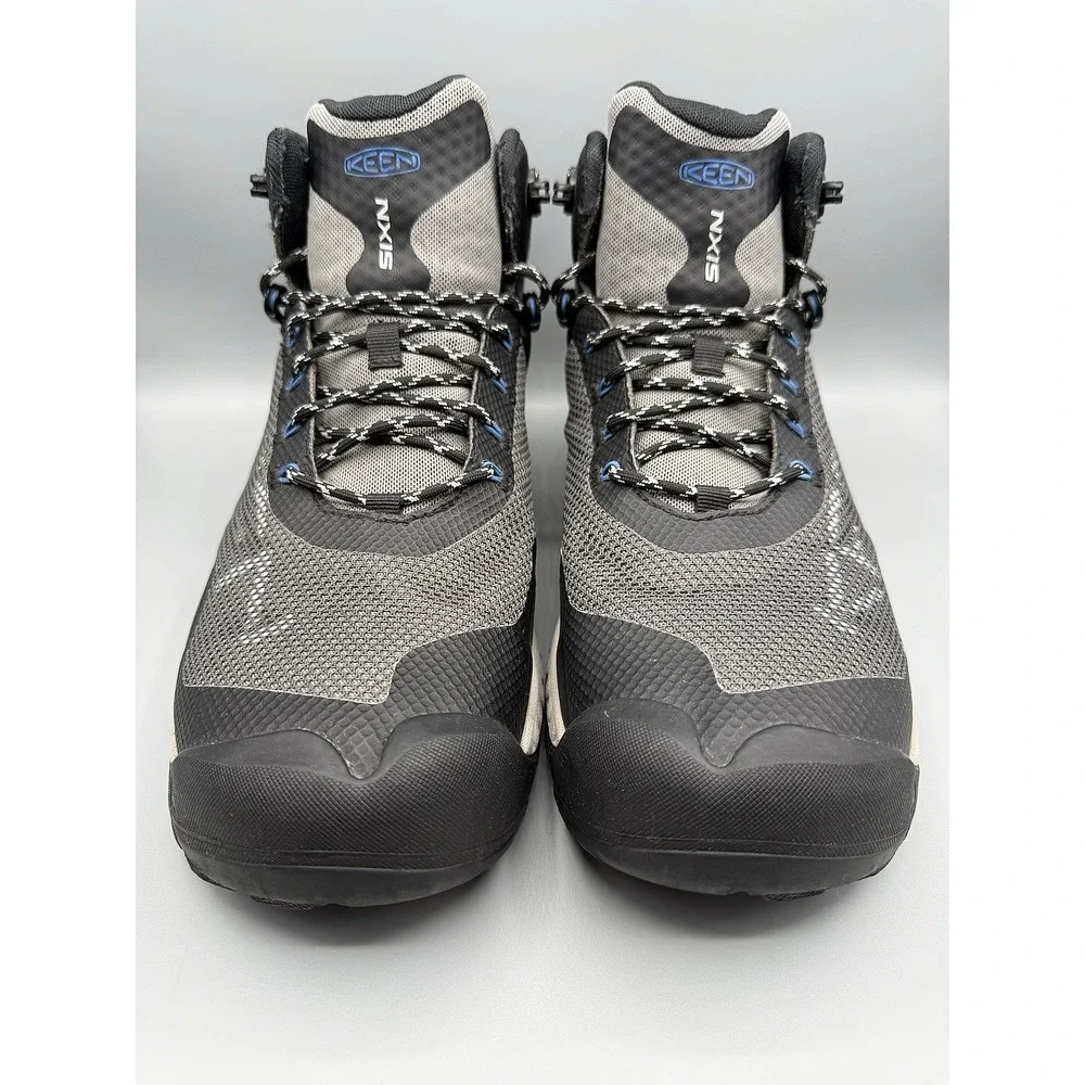 KEEN NXIS EVO Mid WP Gray Waterproof Hiking Trail Outdoor Boots Men's Size 11